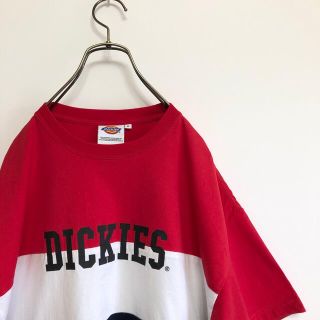 ディッキーズ(Dickies)の古着　ディッキーズ　半袖Ｔシャツ　Ｓ　大きめ　切り替え(Tシャツ/カットソー(半袖/袖なし))