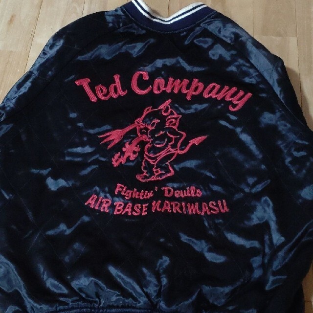【TEDMAN 】FLYING TEDDYリバーシブル刺繍スカジャン赤
