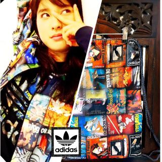 アディダス(adidas)のアディダス 土屋太鳳 カタログ柄 ナップサック リュック バッグ ジャージ(リュック/バックパック)