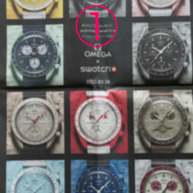 OMEGA(オメガ)のOMEGA オメガ swatch 読売新聞　広告　3種類＆アンティーク腕時計記事 エンタメ/ホビーのコレクション(印刷物)の商品写真