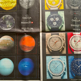 オメガ(OMEGA)のOMEGA オメガ swatch 読売新聞　広告　3種類＆アンティーク腕時計記事(印刷物)