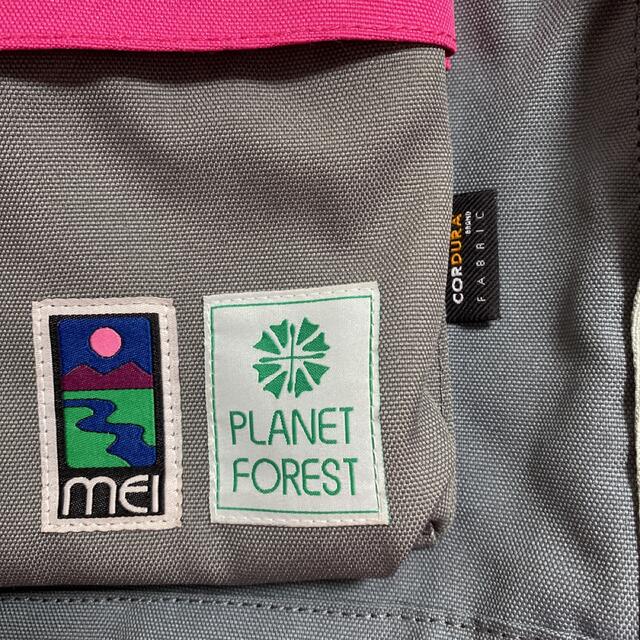 OUTDOOR PRODUCTS(アウトドアプロダクツ)のmeiリュックサック☆PLANETFORESTバックパックグレーピンク レディースのバッグ(リュック/バックパック)の商品写真