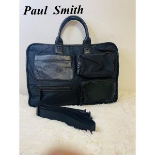 ポールスミス(Paul Smith)の【送料無料】　ポールスミス ビジネスバッグ 2way ナイロン  ブラック(ビジネスバッグ)