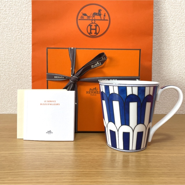 超高品質で人気の Hermes - 【廃盤 新品 ギフト包装】エルメス ブルー