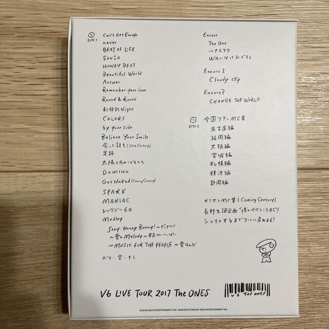 Jr32様　V6 LIVE TOUR 2017 The ONES エンタメ/ホビーのDVD/ブルーレイ(ミュージック)の商品写真