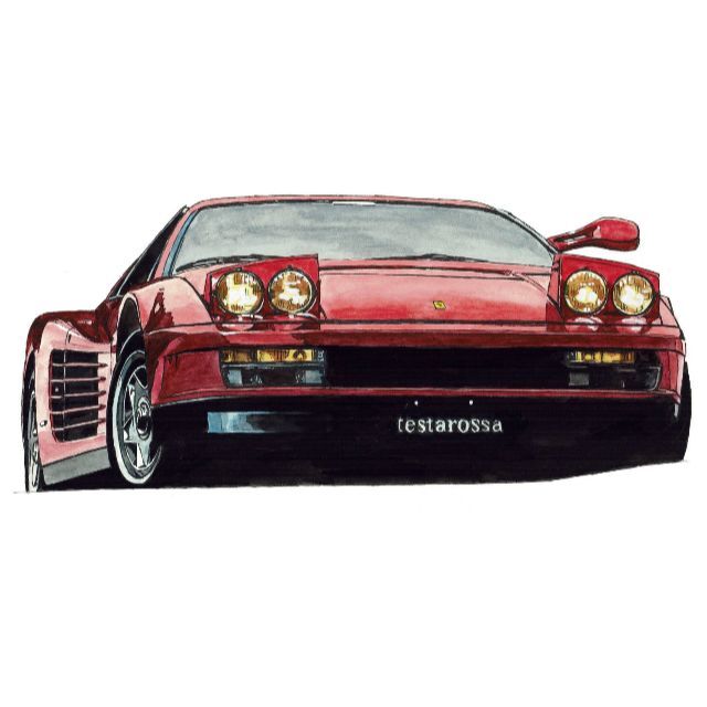 Ferrari - GC-684テスタロッサ/F50限定版画サイン有額装済作家平右ヱ門 ...