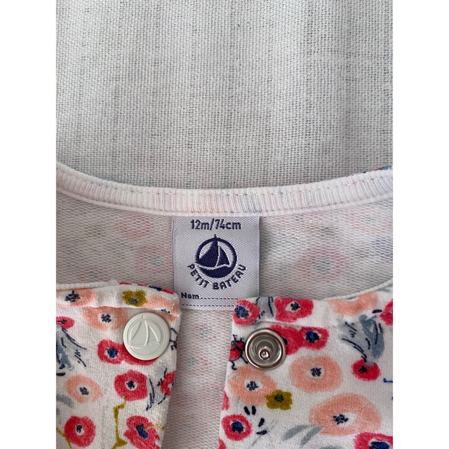 PETIT BATEAU(プチバトー)のプチバトー　petit bateau　ベビーカーディガン　ジャケット キッズ/ベビー/マタニティのベビー服(~85cm)(カーディガン/ボレロ)の商品写真