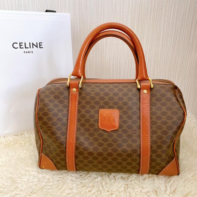 ボストンバッグ CELINE セリーヌ マカダム ボストン ハンド バッグ