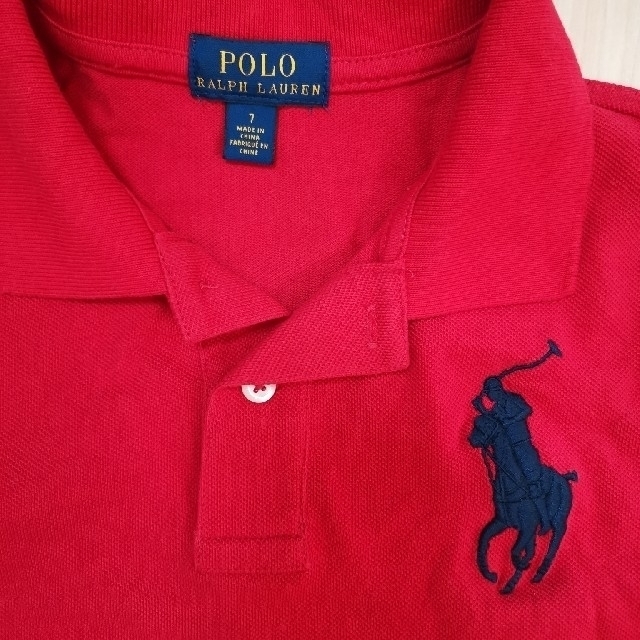 POLO RALPH LAUREN(ポロラルフローレン)のラルフローレン　キッズ　ポロシャツ　サイズ7(125-130) キッズ/ベビー/マタニティのキッズ服男の子用(90cm~)(Tシャツ/カットソー)の商品写真