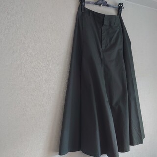 ユニクロ(UNIQLO)のユニクロ　UNIQLO　U コットンツイルフレアスカート サイズ70(ロングスカート)