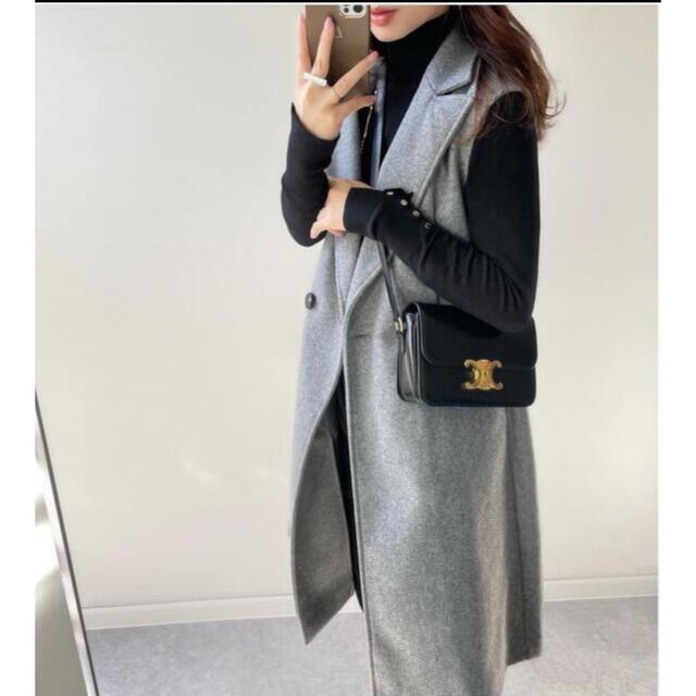 zara ダブルブレスト ソフトベスト　L