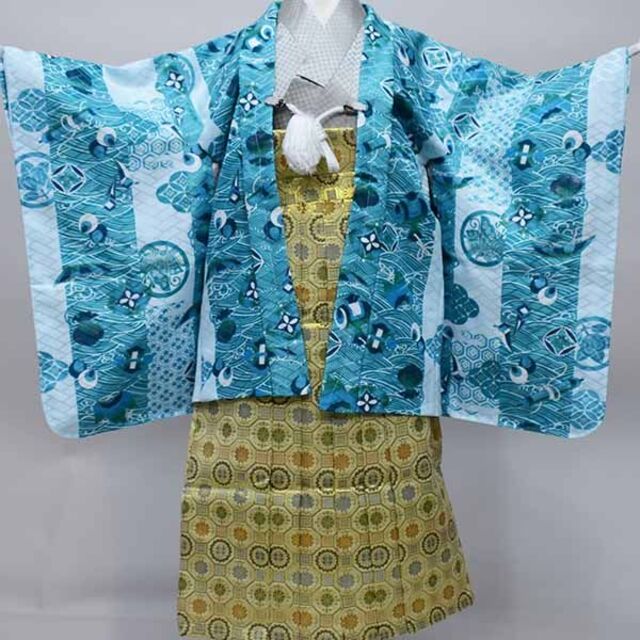 七五三 五歳 男児 羽織袴フルセット 着物 おりびと 紋袴 NO36195のサムネイル