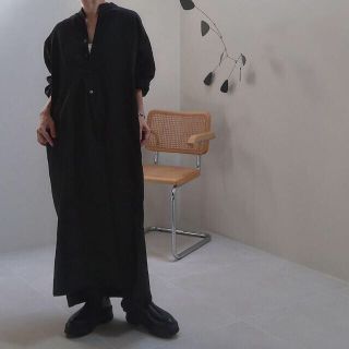 アギュー(ARGUE)のargue cotton linen  dress(ロングワンピース/マキシワンピース)