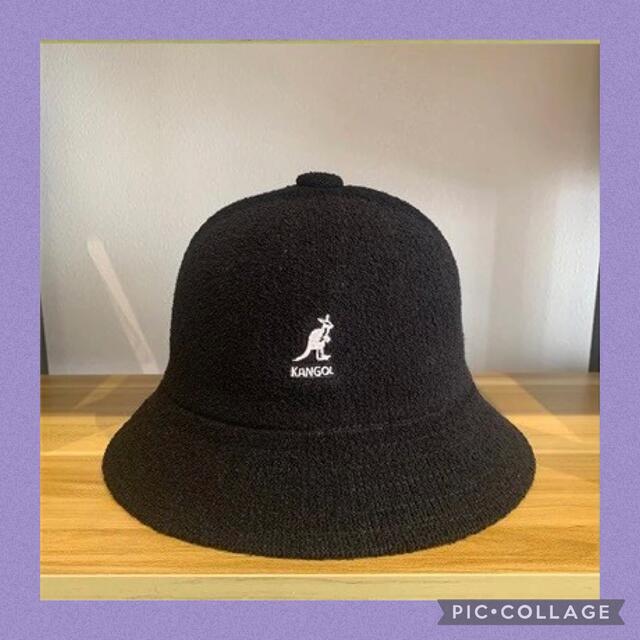 KANGOL(カンゴール)のカンゴール バケットハット ブラック 黒 メンズ レディース 帽子 レディースの帽子(ハット)の商品写真