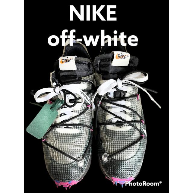 NIKE(ナイキ)のNIKE × off-white ナイキ W WAFFLE RACER 27.5 メンズの靴/シューズ(スニーカー)の商品写真