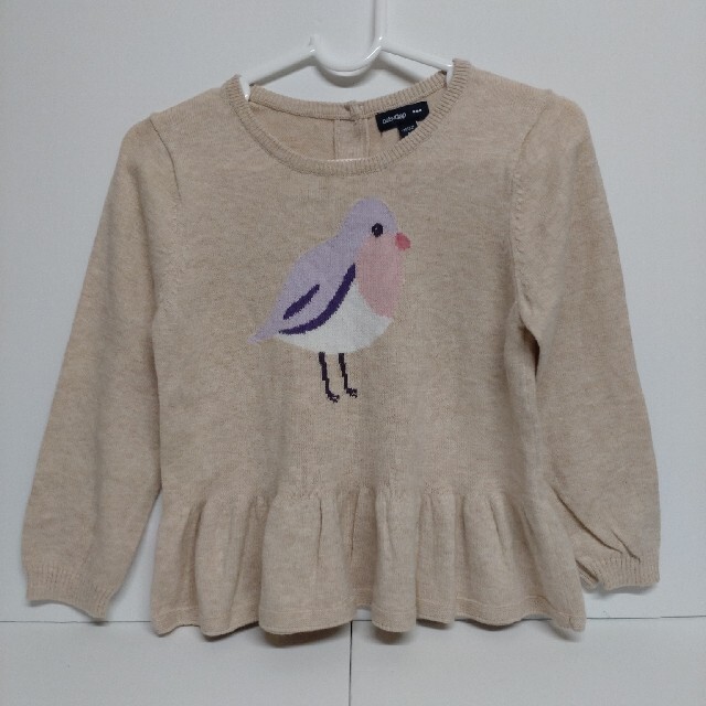 babyGAP(ベビーギャップ)のbabyGap 90cm 小鳥柄セーター キッズ/ベビー/マタニティのキッズ服女の子用(90cm~)(ニット)の商品写真