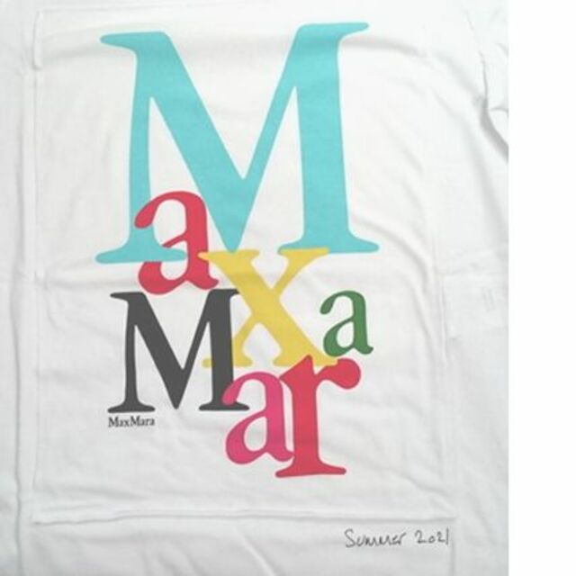 Max Mara(マックスマーラ)の●新品/正規品● Max Mara HUMOUR コットン ロゴ Tシャツ レディースのトップス(Tシャツ(半袖/袖なし))の商品写真