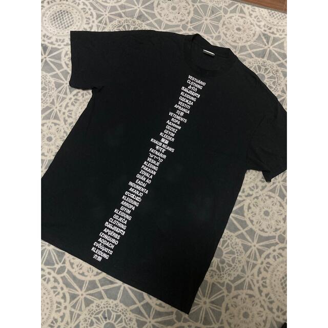 ヴェトモン VETEMENTS 19SS ワードプリントTシャツ　Sサイズ