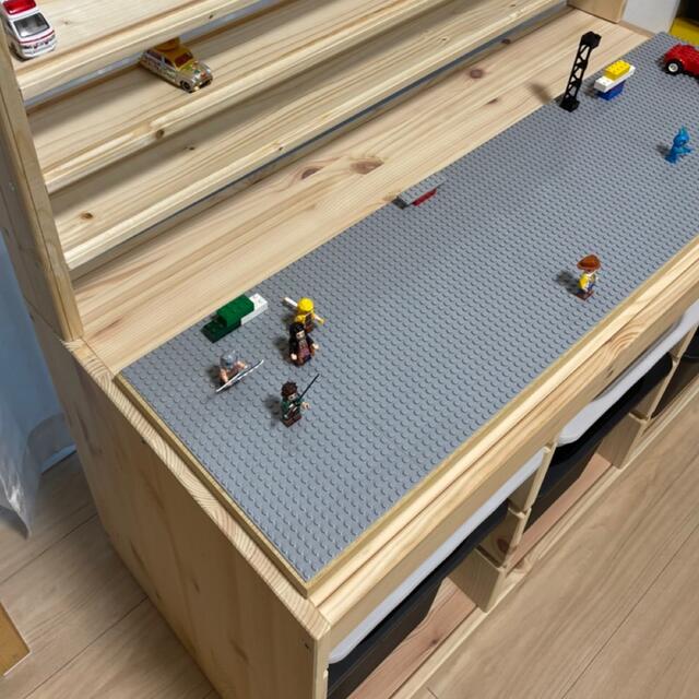 トロファスト専用　トミカ棚6段★レゴプレイボードセット★LEGO キッズ/ベビー/マタニティのおもちゃ(知育玩具)の商品写真