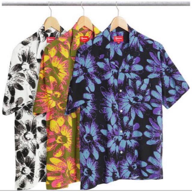 夏には入手困難　supreme daisy rayon shirt