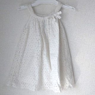 ベビーギャップ(babyGAP)のbabyGAP 刺繍レースワンピース 80(ワンピース)