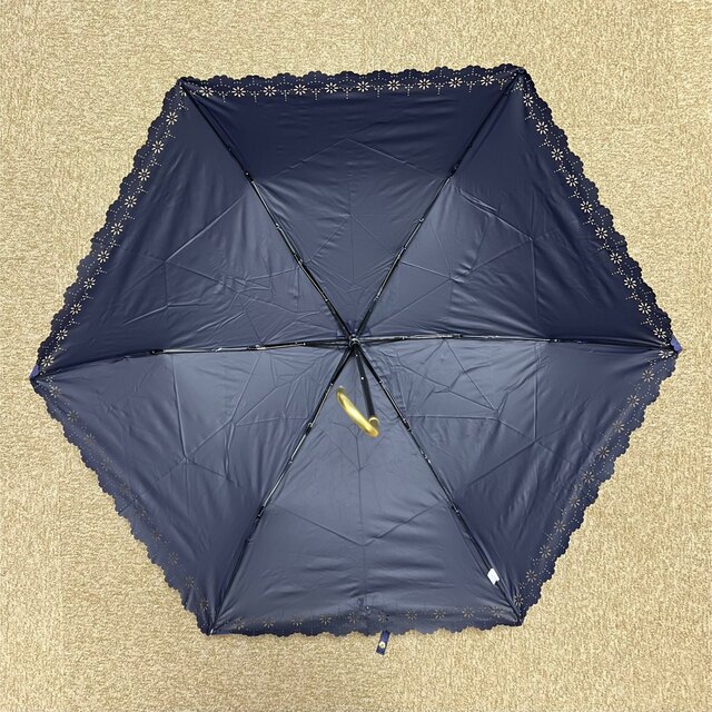 a.s.s.a】晴雨兼用コンパクト折りたたみ傘50cmヒートカットネイビー