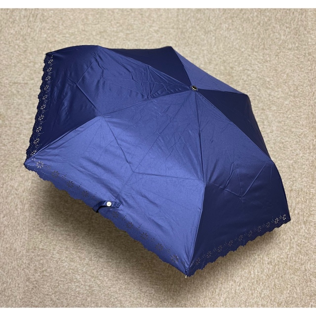 a.s.s.a】晴雨兼用コンパクト折りたたみ傘50cmヒートカットネイビー
