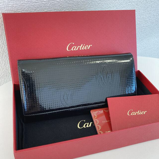 Cartier(カルティエ)の★美品 カルティエ 長財布 ハッピーバースデイライン 黒 ブラック エナメル メンズのファッション小物(長財布)の商品写真