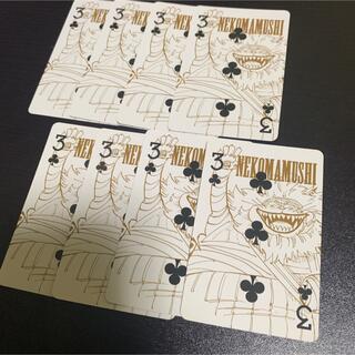 ワンピース(ONE PIECE)の【ネコマムシ】GOLD特典トランプ 8枚(カード)