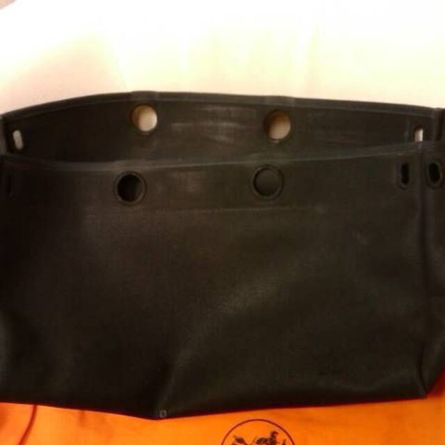 HERMES(エルメス) エールバッグ カバスMM ブラック キャンバス・レザー