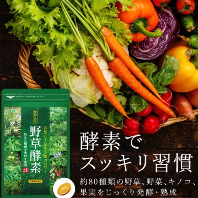 野草酵素 野菜酵素 サプリメント 約3ヵ月分 やさい酵素 美容 ダイエット 食品/飲料/酒の健康食品(ビタミン)の商品写真