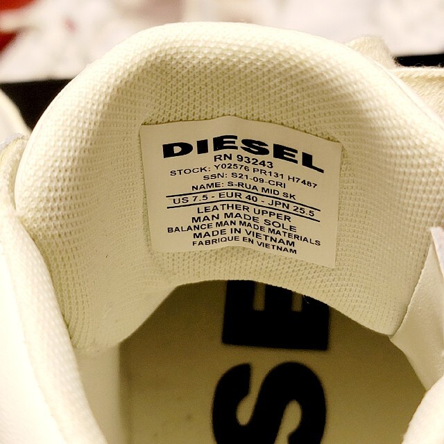 ★☆★DIESEL ディーゼル サイドジップレザースニーカー★☆★