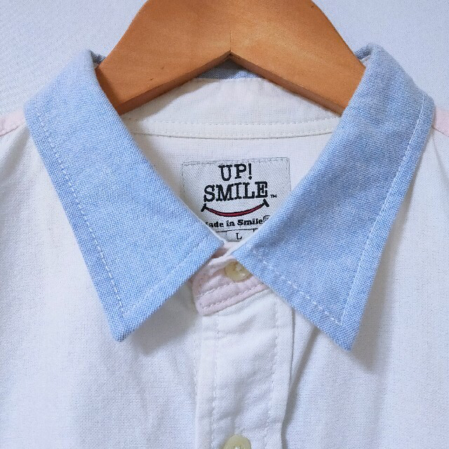 UPSTART(アップスタート)の【UP SMILE】7部袖　デザイン　シャツ メンズのトップス(シャツ)の商品写真