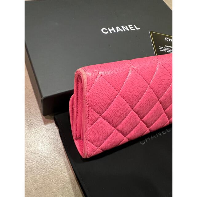 直営店購入CHANEL長財布マトラッセピンクウォレットシャネル財布 | www