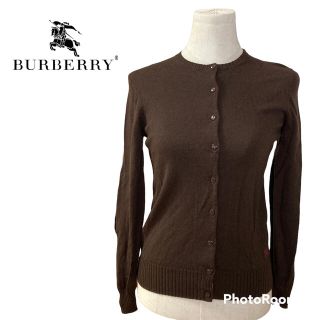 バーバリーブルーレーベル(BURBERRY BLUE LABEL)のBURBERRY BLUE LABEL バーバリー　カーディガン ブラウン　.(カーディガン)