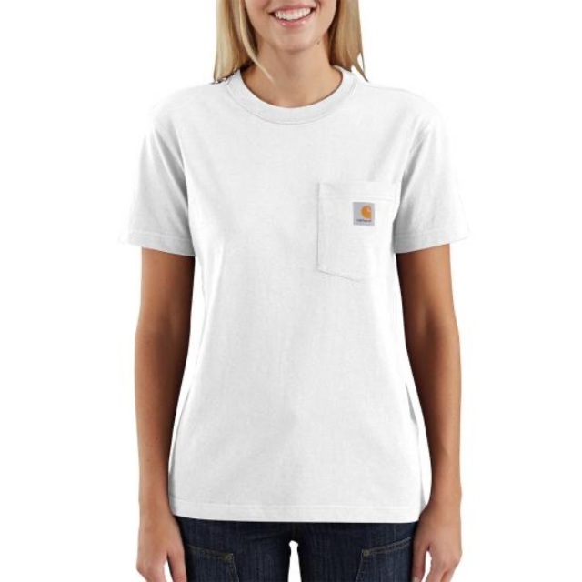 carhartt(カーハート)のカーハート WK87 　白　S　レディース　ポケット Tシャツ　●新品●セール！ レディースのトップス(Tシャツ(半袖/袖なし))の商品写真