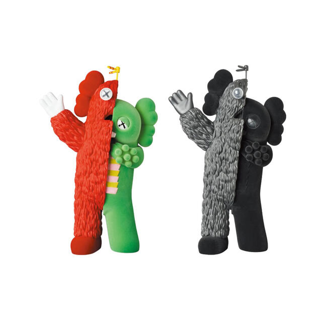 トップ KAWS × ガチャピン&ムック KACHAMUKKU 2体セット 彫刻 トップ KAWS × ガチャピン&ムック KACHAMUKKU 2体セット 彫刻