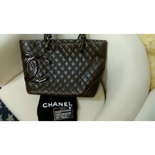 CHANEL（シャネル) カンボン 　 ラージトート　バッグ　ブラック | フリマアプリ ラクマ