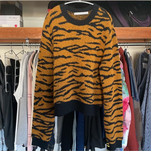 Tiger Jacquard Knit Sweater