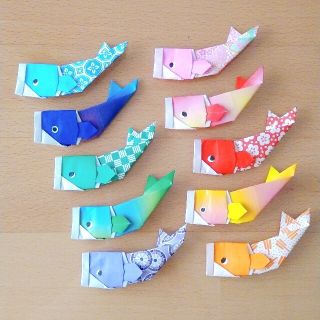 折り紙　ハンドメイド　こいのぼり(各種パーツ)