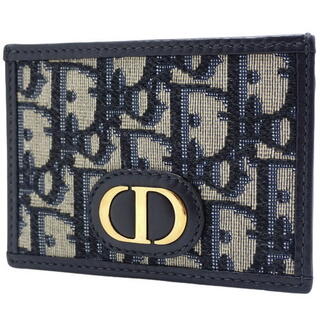 クリスチャンディオール(Christian Dior)のクリスチャンディオール カードホルダー ネイビー 40802019702(名刺入れ/定期入れ)