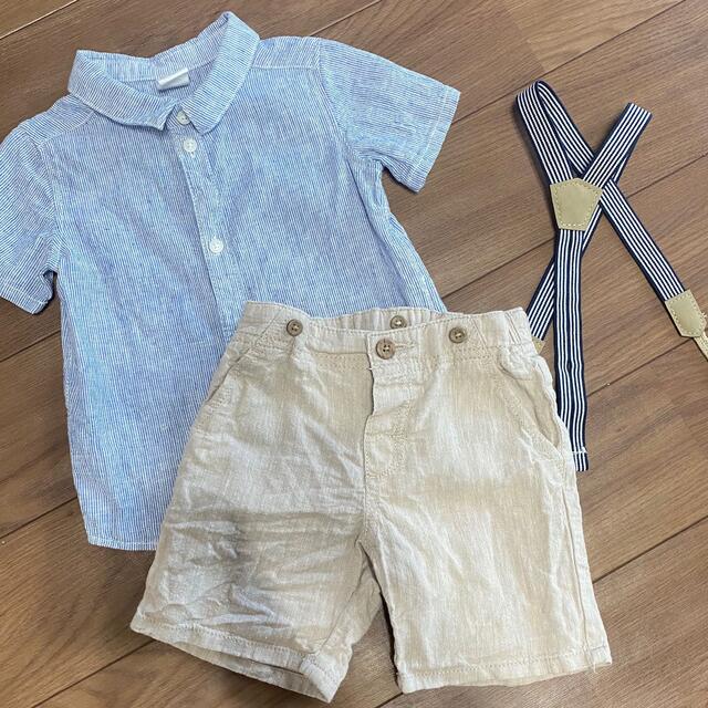 H&M(エイチアンドエム)のH＆M 3点セット 男の子フォーマル キッズ/ベビー/マタニティのキッズ服男の子用(90cm~)(ドレス/フォーマル)の商品写真