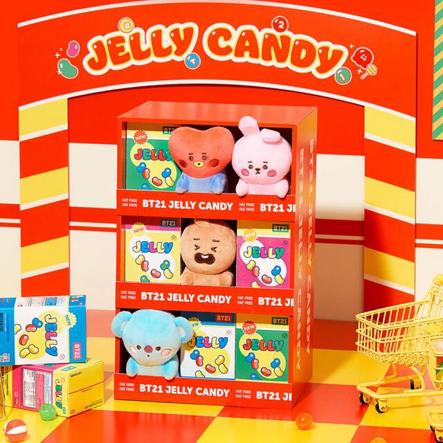 BT21(ビーティーイシビル)のBTS BT21 TATA タタ Jelly Candy ぬいぐるみ公式 エンタメ/ホビーのタレントグッズ(アイドルグッズ)の商品写真