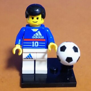 レゴ(Lego)のレゴ★サッカー アディダス ジダン ミニフィグ＆サッカーボール 超激レア(キャラクターグッズ)