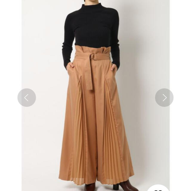 MERCURYDUO(マーキュリーデュオ)のマーキュリーデュオ フロント切替プリーツパンツ レディースのスカート(ロングスカート)の商品写真