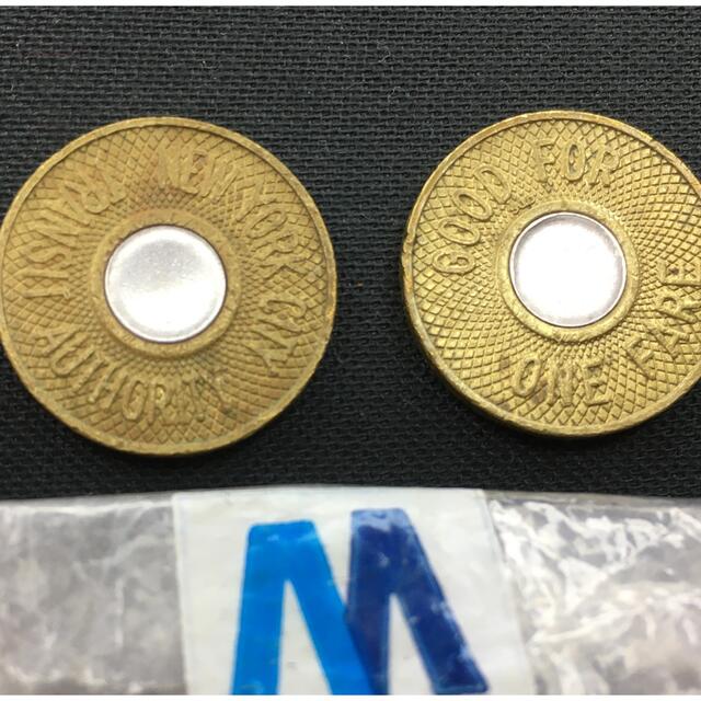 外貨　ニューヨーク　トークン　2枚 エンタメ/ホビーの美術品/アンティーク(その他)の商品写真