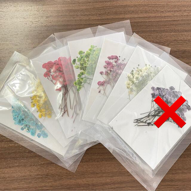 ドライフラワー　押し花　ハンドメイド　ネイル　パーツ　アート ハンドメイドの素材/材料(各種パーツ)の商品写真