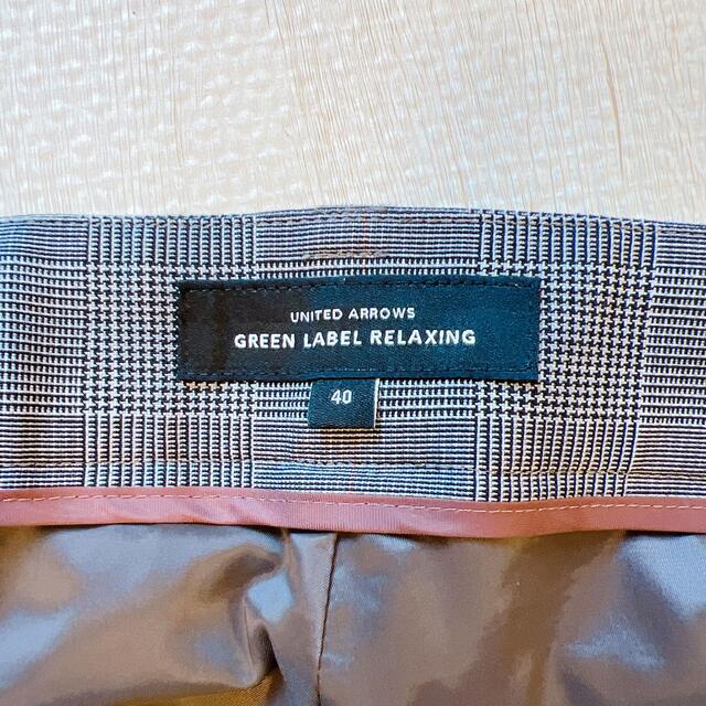 UNITED ARROWS green label relaxing(ユナイテッドアローズグリーンレーベルリラクシング)のGREEN LABEL RELAXING チェック柄ダブルボタンパンツスーツ レディースのフォーマル/ドレス(スーツ)の商品写真