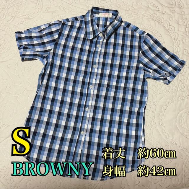 BROWNY(ブラウニー)の⑧チェックシャツ　ブラウニー レディースのトップス(シャツ/ブラウス(半袖/袖なし))の商品写真