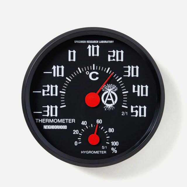 NEIGHBORHOOD SRL A-THERMOHYGROMETER 温湿度計BLACK状態